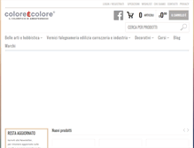 Tablet Screenshot of coloreecolore.it